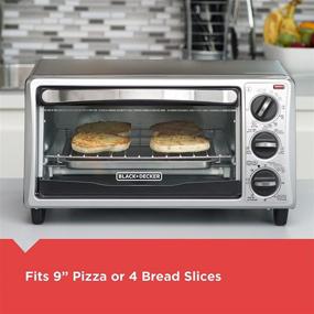 img 1 attached to 🔥 Black+Decker TO1313SBD Toaster Oven: Compact 15.47 Inch Kitchen Appliance in Sleek Silver Design