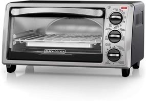 img 4 attached to 🔥 Black+Decker TO1313SBD Toaster Oven: Compact 15.47 Inch Kitchen Appliance in Sleek Silver Design