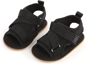 img 1 attached to 👣 Premium Toddler Outdoor Boys' Sandals: Infant Footwear for Summer Fun