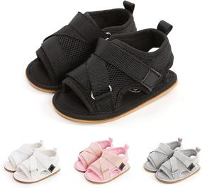 img 4 attached to 👣 Premium Toddler Outdoor Boys' Sandals: Infant Footwear for Summer Fun