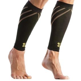 img 4 attached to 🧦 CopperJoint Compression Calf Sleeve: High-Performance Design for Proper Blood Flow, Superior Compression & Support - Pair (Large)