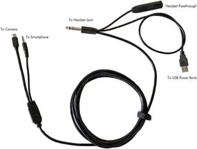 img 3 attached to 🎧 Enhance In-Flight Experience: Flitecordr (10 feet) - Cockpit Intercom Recording Cable for GoPro Hero 3/3+/4 & Smartphones