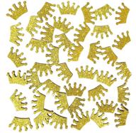 👑 sparkling prince king crown confetti - 100pcs/pack - ideal for baby shower party decorations logo