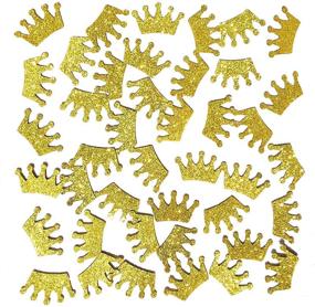 img 4 attached to 👑 Sparkling Prince King Crown Confetti - 100pcs/pack - Ideal for Baby Shower Party Decorations