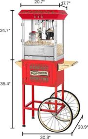 img 3 attached to Red Great Northern Popcorn 5995 10 oz. Perfect Popper Popcorn Machine with Cart