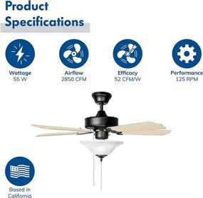 img 2 attached to Hyperikon Ceiling Controlled Fixture Reversible Lighting & Ceiling Fans for Ceiling Fans & Accessories