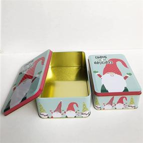 img 1 attached to 🎅 Christmas Cookie Tins: Gift-Ready Candy Snack Boxes with Festive Gnome Design