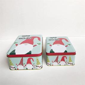 img 3 attached to 🎅 Christmas Cookie Tins: Gift-Ready Candy Snack Boxes with Festive Gnome Design