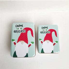 img 2 attached to 🎅 Christmas Cookie Tins: Gift-Ready Candy Snack Boxes with Festive Gnome Design