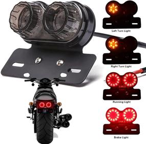 img 4 attached to LED Brake Tail Light Turn Signal License Plate for Sportster 883 Street bike Dirt bike chopper, Motorcycle Compatible