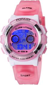 img 4 attached to Girls' Waterproof Outdoor Digital Watch with Multiple Functions