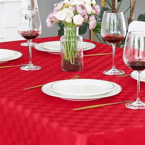 img 3 attached to 🌊 Waterproof Rectangular Tablecloth by FOLINS HOME