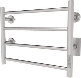 img 4 attached to 🔥 Odass Towel Warmer with Timer, Built-in LED Indicators, 3 Timer Modes: ON/Off, 2 Hours, 4 Hours, Wall Mounted, 4 Bars, Brush Finish