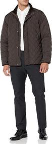 img 1 attached to 🧥 Stay Dry in Style: Buttoned Down Men's Water-Repellant Quilted Car Coat