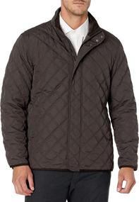 img 4 attached to 🧥 Stay Dry in Style: Buttoned Down Men's Water-Repellant Quilted Car Coat