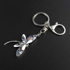 img 3 attached to Luckeyui Dragonfly Keychain Birthday Keyring