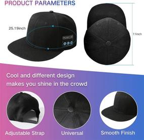 img 1 attached to 🎧 TOUCH TWO Wireless Bluetooth 5.0 Speaker Hat/Cap with Inbuilt Microphone - Perfect for Outdoor/Indoor Sports, Best Gift for Men/Women/Boys/Girls (Black)