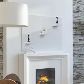 img 1 attached to 📸 Enhance Your Space with Stylish Sorbus Floating Shelves – Ideal for Trophy Display & Photo Frames (White)