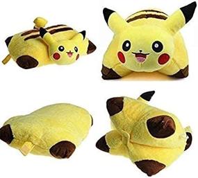 img 3 attached to 🧸 Plush Pillow Toys for Kids - Collapsible Cartoon Pillow, Ideal Gift