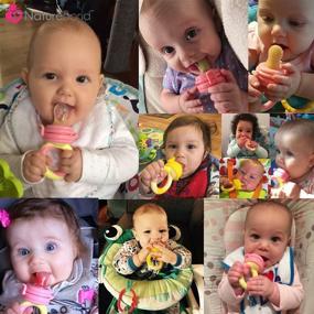 img 3 attached to 🍼 NatureBond Baby Food Feeder/Fruit Feeder Pacifier (2 Pack) - Teething Toy Teether for Infants, Bonus Silicone Sacs Included