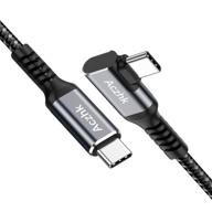 ⚡️ 10ft кабель aczhk type c 20v 5a 100w для быстрой зарядки usb-c, 90 градусов, совместим с google pixel 3 2 xl, samsung galaxy note 10 s9 s8 s10, macbook air, ipad pro 2018 и другими устройствами. логотип