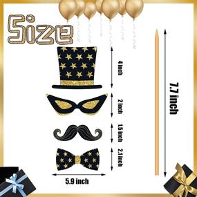 img 2 attached to 🎉 52PCS New Year 2021 Photo Booth Props: Funnlot New Years Eve Props, Selfie Props for Kids & Adults - Perfect for Happy New Year Decorations!