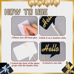 img 1 attached to 🎉 52PCS New Year 2021 Photo Booth Props: Funnlot New Years Eve Props, Selfie Props for Kids & Adults - Perfect for Happy New Year Decorations!