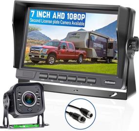 img 4 attached to 📷 High-Speed Rear View Observation RV Backup Camera AHD 1080P with 7 Inch LCD Monitor and 30 Mins DIY Installation System for Trailer Truck Fifth Wheel Camper - Long-Lasting Metal Material by DoHonest V22