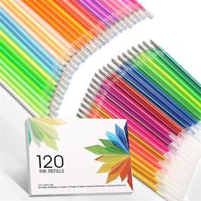 img 4 attached to 🖌️ Upgrade Your Glitter Gel Pens Set with ZSCM 120 Colors Gel Pen Ink Refills, Glitter Neon Gel Ink Pens Refills Replace Cartridges efficiently, No Repeats!