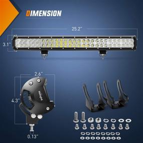 img 3 attached to 🔦 Нилайт 162W Светодиодная лампа с комбинированным светом инфракрасной подсветкой 25" - Водонепроницаемые фары для внедорожных ездовых световых прицепов UTV, 2-летняя гарантия