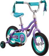 schwinn hopscotch & toggle kids bike, 12-inch wheels, training wheels included for 2-4 year olds, easy tool-free assembly - ideal for boys and girls logo