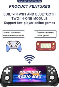 img 1 attached to 🎮 RGB10 Max Powkiddy Handheld Console with Bluetooth Connectivity