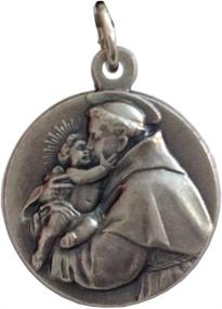 img 4 attached to 🥈 Silver Medal Jewelry for Women - Saint Anthony Padua