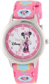 img 2 attached to ⌚ Детские часы Minnie Mouse Time Teacher из нержавеющей стали Disney - W000036