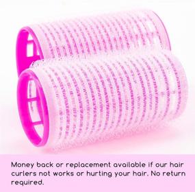 img 1 attached to Heatless Hair Curlers and Hair Rollers Set - Spiral Curls, No Heat, 2 Sizes (24 Pcs) with Hair Clips and Comb