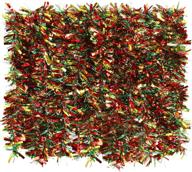 add sparkle to your christmas tree with bbto 39.4 feet mixed color tinsel garland – pack of 6 (red, green, and gold) logo