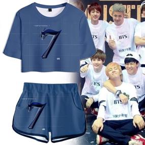 img 2 attached to 👕 J Hope Support BTS Casual T-Shirt for Boys' Clothing Sets