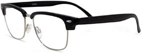 img 3 attached to 👓 Clear Bifocal Reading Glasses with Semi-Rimless Metal Design