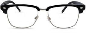 img 2 attached to 👓 Clear Bifocal Reading Glasses with Semi-Rimless Metal Design