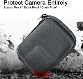 img 3 attached to 🎒 Taisioner Portable Mini Bag for GoPro Hero 10 and Hero 9 – Protective Carrying Case with Semi-Rigid Shell and Convenient Accessory Pocket