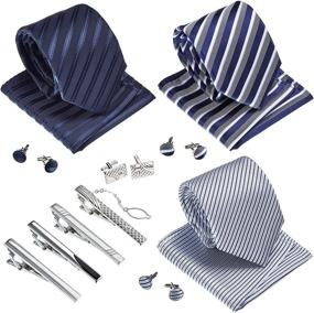 img 3 attached to 👔 Cufflinks Neckties Business Valentines Anniversary Men's Accessories: Perfect Complements for Ties, Cummerbunds & Pocket Squares