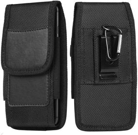 img 4 attached to 📱 Jmart Cell Phone Holster for Samsung Galaxy S21 Ultra S20+ S10E S9 Note 20 10 9 8 A01 A11 A20 A21 A51 A71 A02s A12 A32 A42 A52 A72 5G iPhone 13 Pro Max 12 11 Nylon Belt Clip Holster Phone Holder Pouch - Ultimate Protection and Convenience