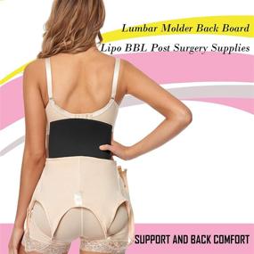 img 2 attached to 💪 Lipo Foam Back Board: Ultimate Post-Surgery Liposuction & BBL Compression Tool – Black