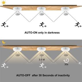 img 3 attached to BIGMONAT Motion Sensor Stick on Light: Convenient 🔦 Wireless Puck Lights for Various Spaces, 60Lumens Bigger Size