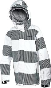 img 1 attached to ONeill Little Hubble Jacket 🧥 White: Stylish Boys' Clothing for All-Weather Adventures