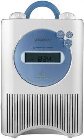 img 1 attached to Sony ICF-CD73W AM/FM/Weather Shower CD Clock Radio - White: Discontinued Edition - Find Yours Now!