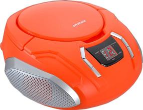 img 2 attached to Sylvania Portable CD Boombox With AM/FM Radio (Orange)