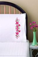 tobin stamped embroidery pillowcase floral logo