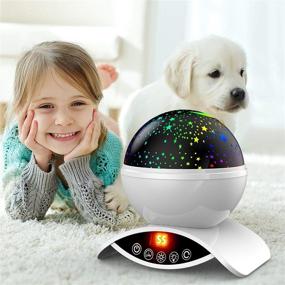 img 2 attached to Kids Star Projector Night Light - Chargeable Baby Bedroom Night Light Projector with Timer Remote and Gift - White