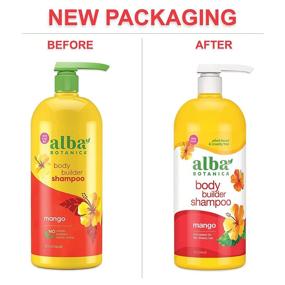 img 2 attached to 🍊 32 Oz Alba Botanica Body Builder Shampoo with Mango (Packaging May Vary)